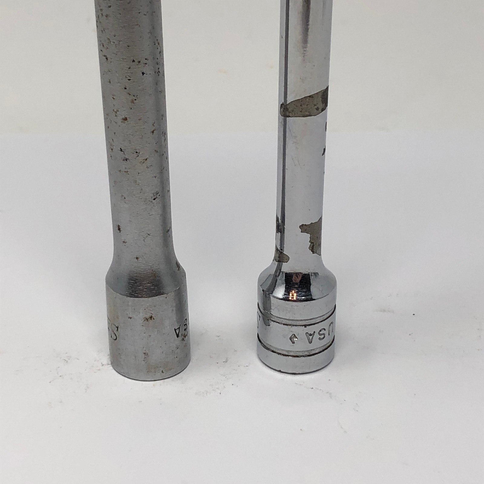 2 Snap-on Tools 3/8″ Drive 6″ 8″ Socket Extension FVX8 FX6 Made in USA Vintage