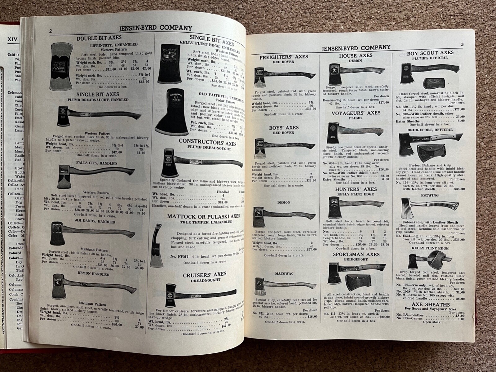 Vintage 1938 Jensen-Byrd Company Spokane Washington Hardware General Catalog #38