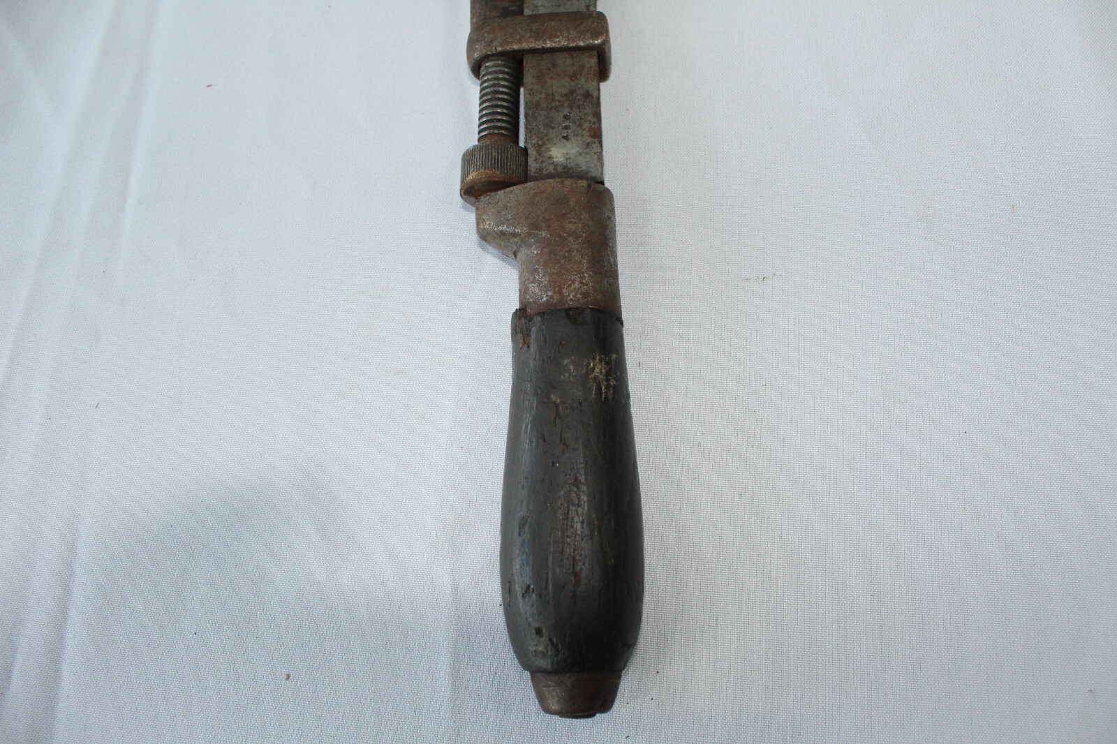 Antique A.G. Coes Monkey Wrench – 12 Inches Wood Handle – Marked ABO Worchester