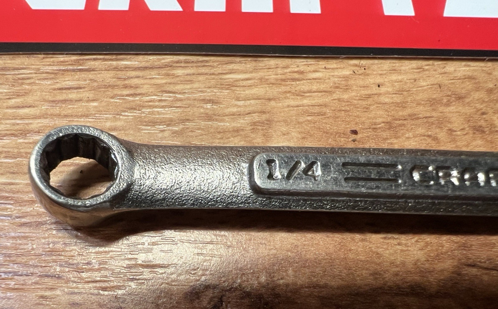 CRAFTSMAN -VV- 44699 COMBINATION WRENCH 1/4″ 12 POINT Ultrasonic Cleaned