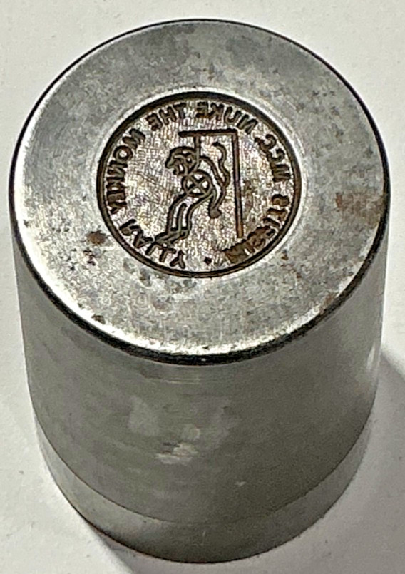 Steel Medal Coin Die Misfits MCC Nuke Monkey Rally Seal Motorcycle Club Original