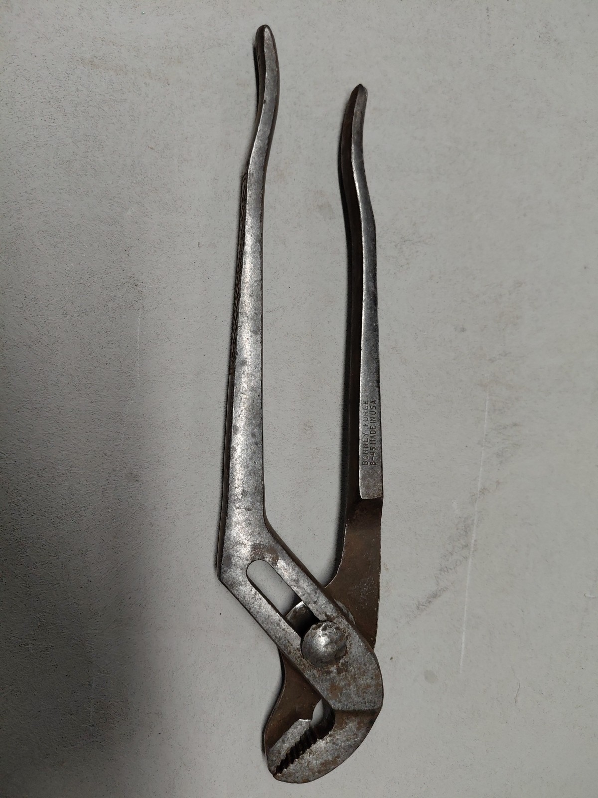 Vintage Bonney Forge B-45 Made In USA Water Pump Pliers. 10″