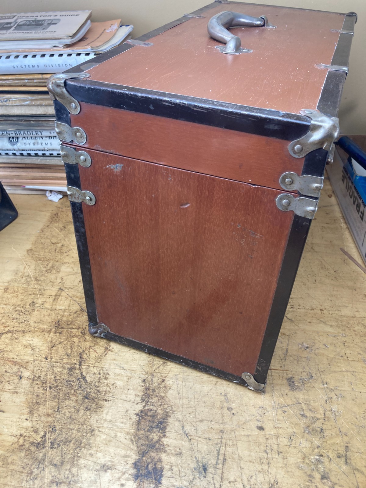 National Tool Box Machinist Wood Metal Faux Wood Grain