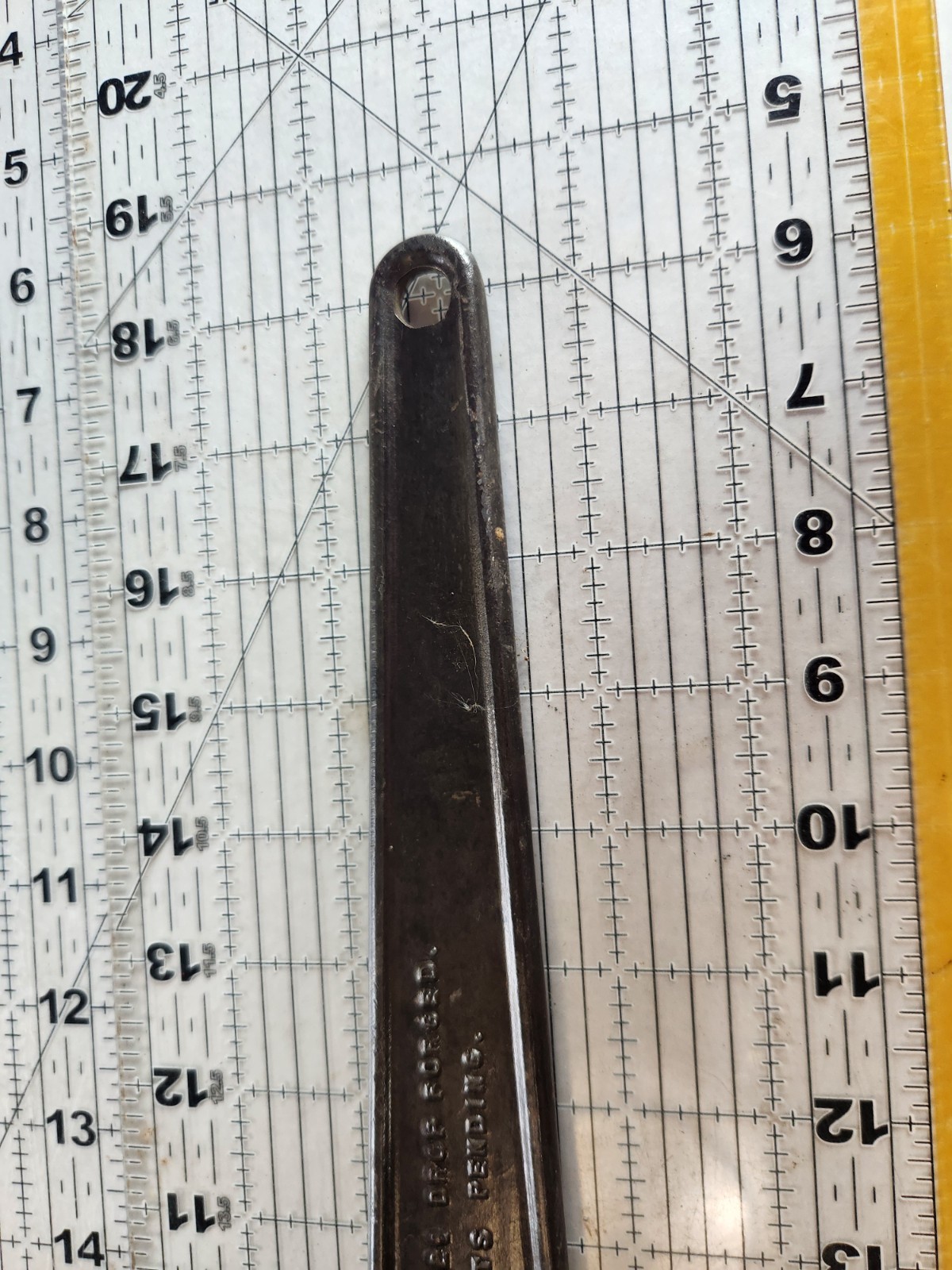 Rare Antique Gellman Wrench Corp Self Adjusting 12” Wrench No. 121 USA