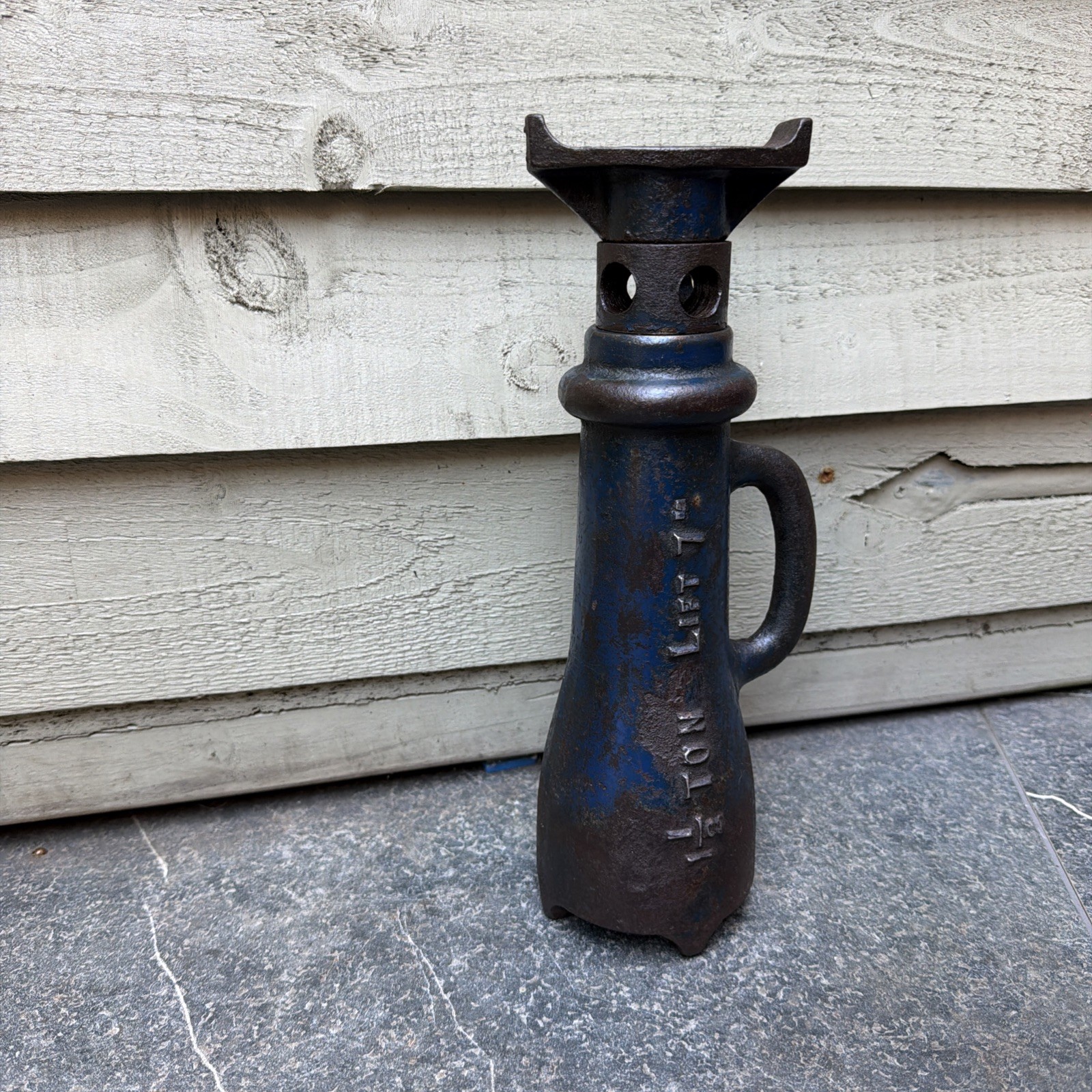 Vintage Woden Bottle Jack – Collectable – Rare Long Lift – Garage – Display