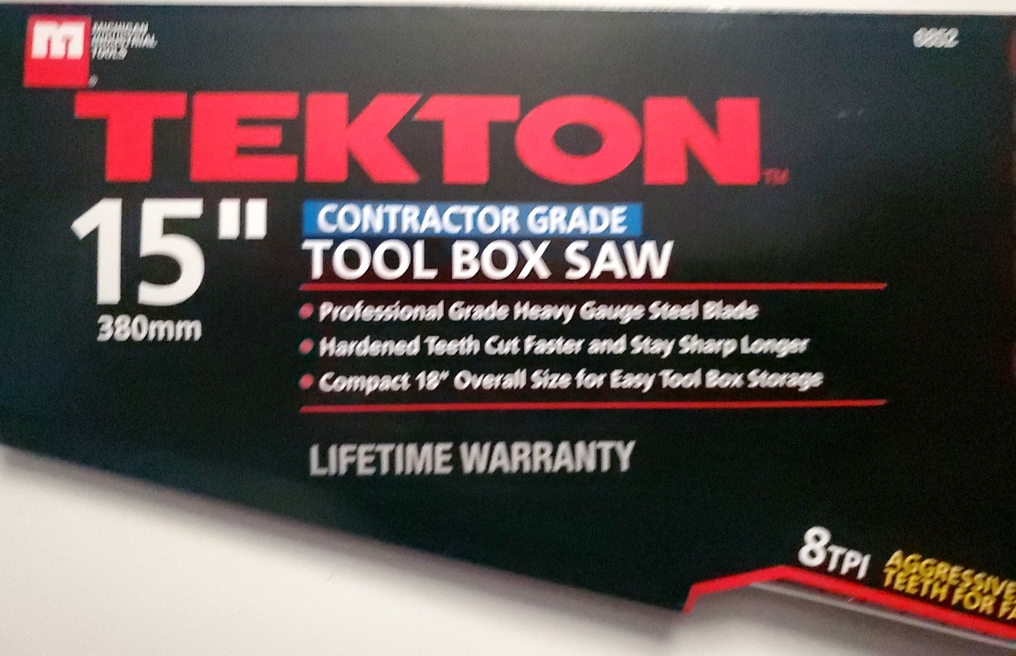 Hand Saw 15 In 8 TPI Tekton