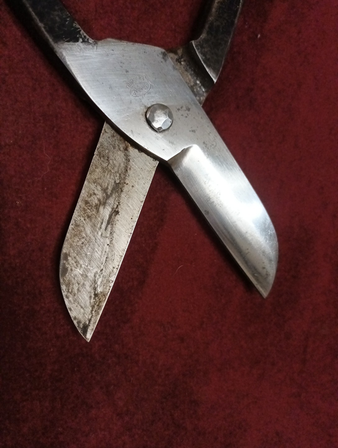 Vintage Forged Steel J W Ward Sheffield 16 Long Tin Snips