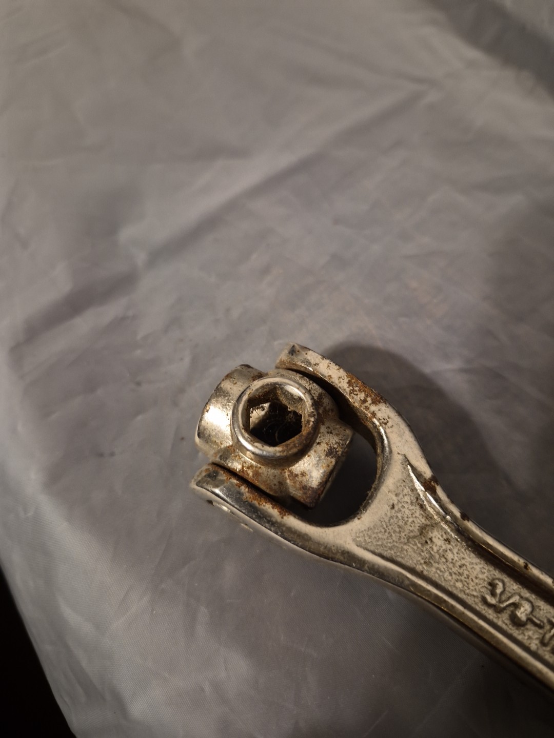 Vintage Multi Socket Wrench 360 Rotating Heads Tool Preown Rusted