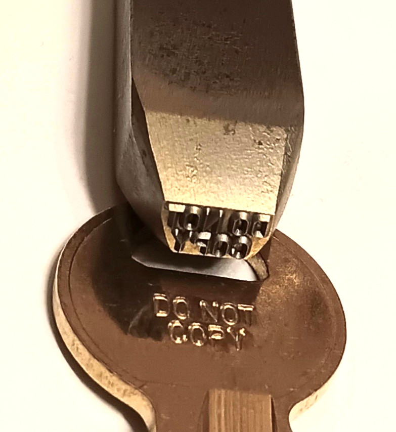 H.A. Evers Co. #107 EverStamp Key Marking DO NOT COPY Locksmith Stamping Punch