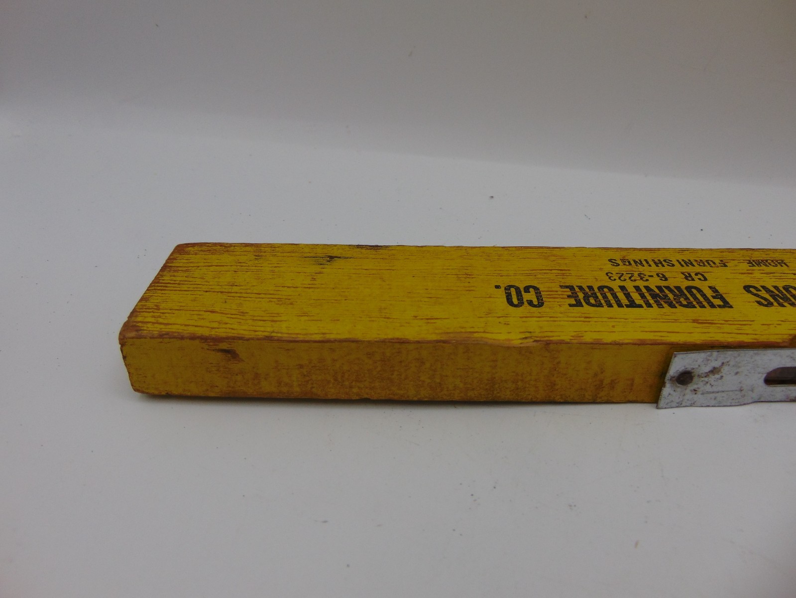 Vintage Advertising Wood Ruler & Level 12″ Wilcoxson & Sons Furniture Malden Mo.