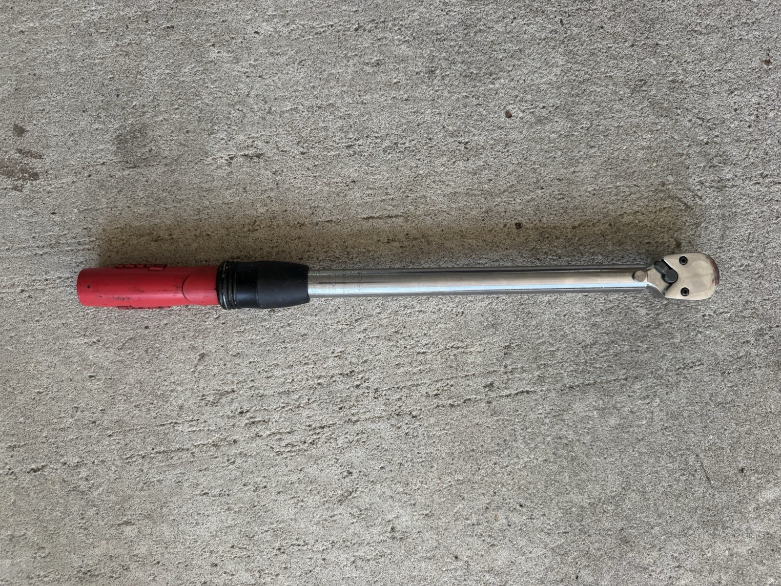 Proto 6016F 1/2″ Drive Micrometer Torque Wrench 30-150 Ft-Lbs Rubber Grip USA
