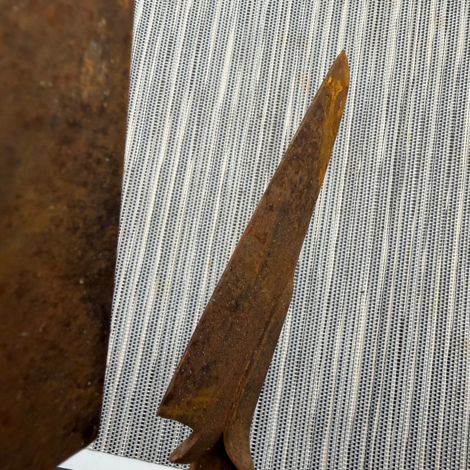 Antique Primitive Iron Sheep Shears Hand Forged Rustic Farmhouse Tool 10.5 inch