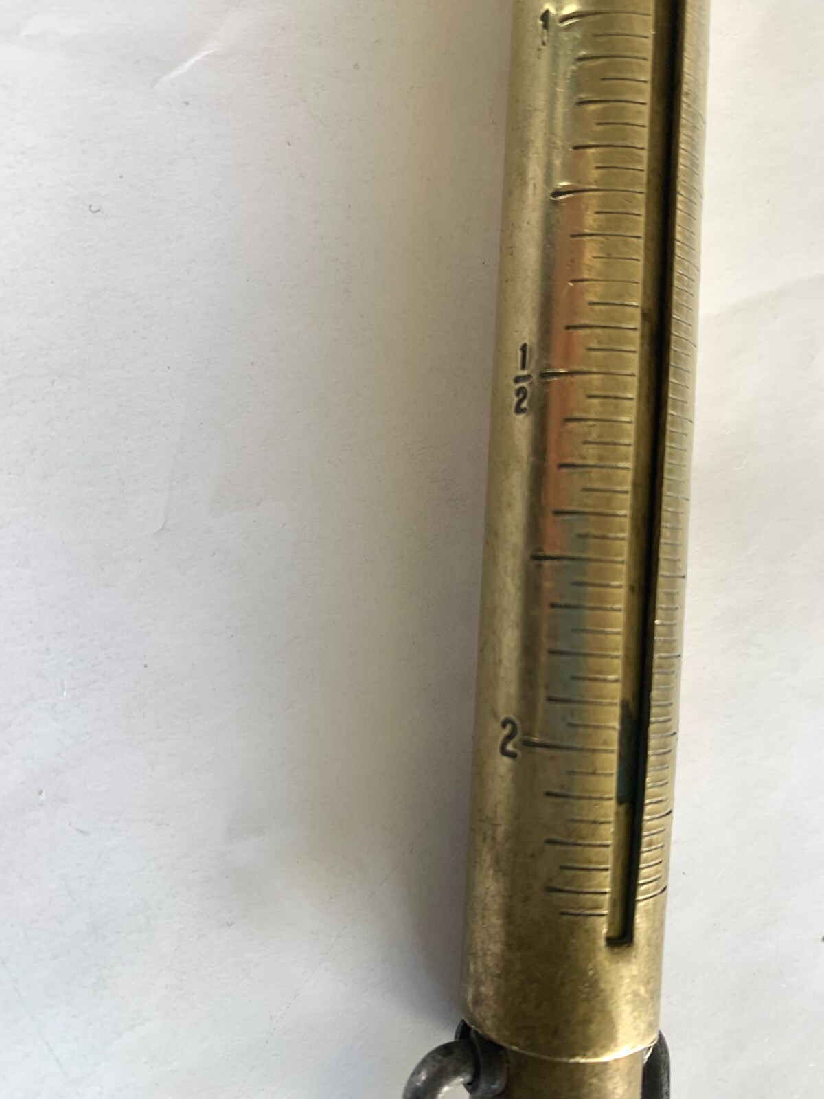 Salter Vintage Brass Spring Balance Hanging Weighing Scales 1KG 2 1/2Lb