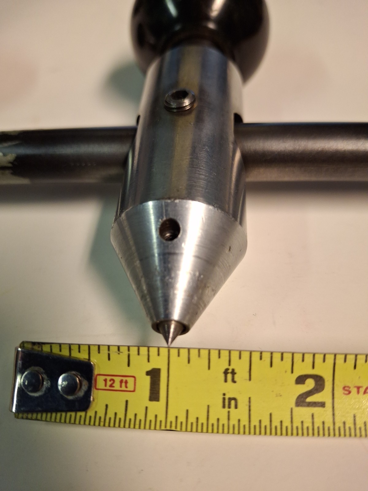 Vintage Machinist Tool Steel Trammel Points Beam Compass, Drafting Woodworking