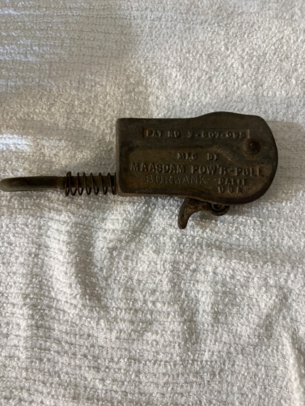 Vintage Maasdam Pow’r Pull Burbank Wire Cable Puller Pat. #2-607-095 USA Made