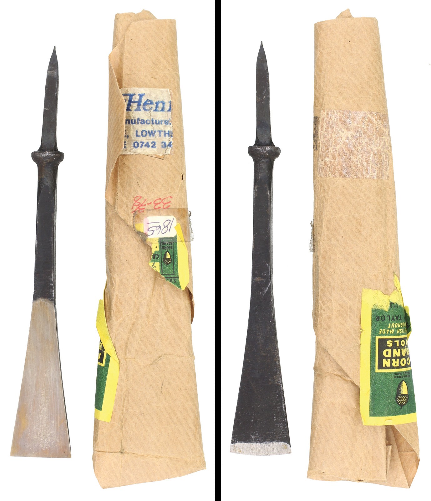 Unused/Unhafted Henry Taylor No. 3765 15/16″ Long Pod Gouge Tool- mjdtoolparts