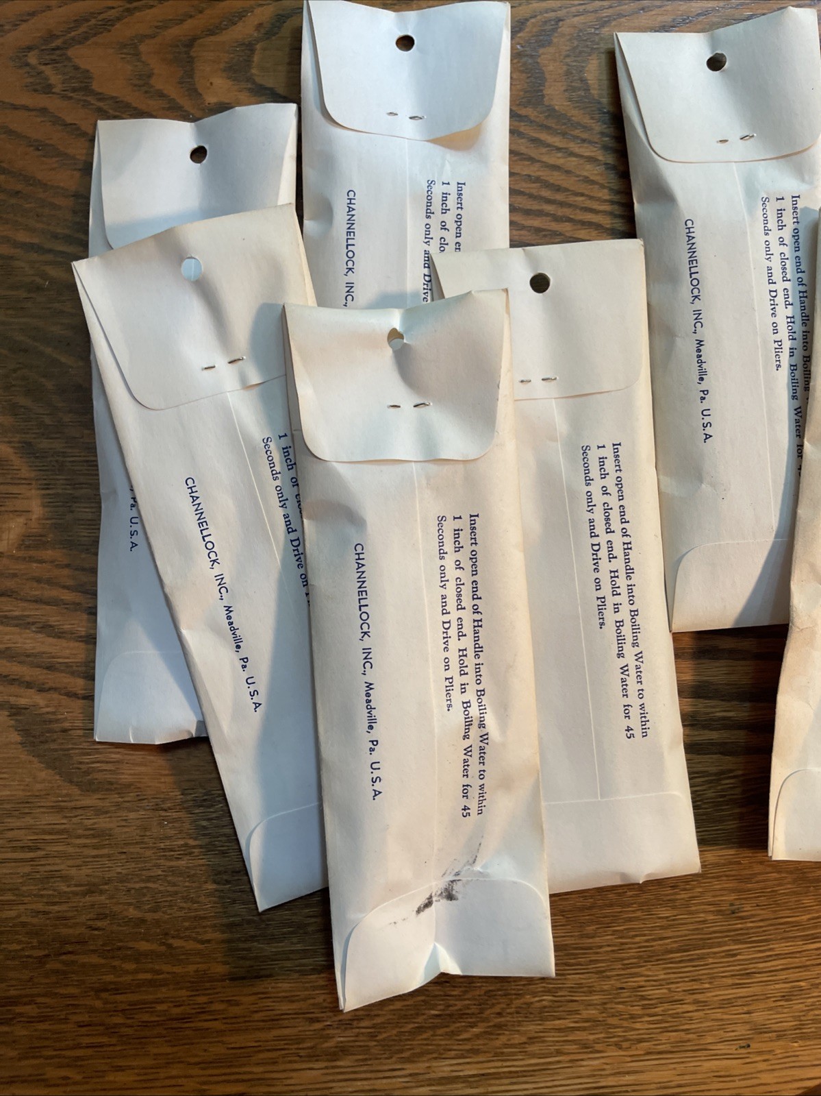 7 Packs Of Channel Lock Plastic Grips For Plier Handles Vintage NOS RARE Small