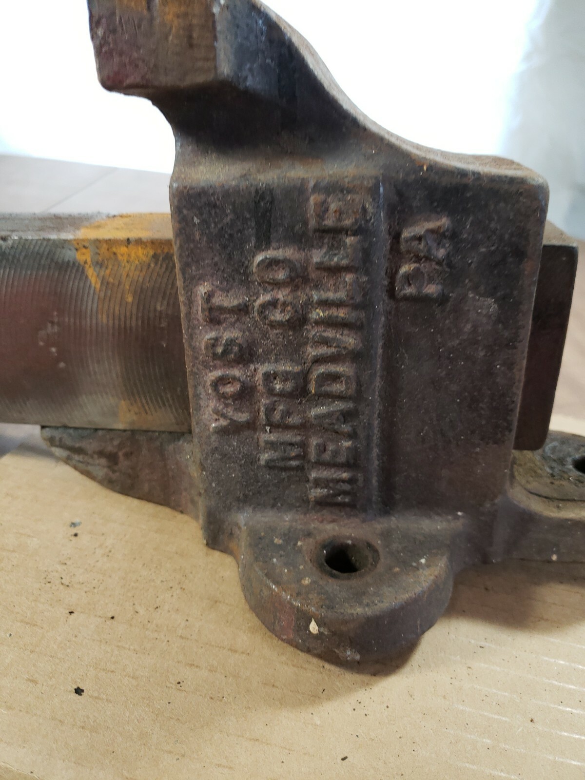 Vintage Rare Yost Mfg Co. The Gem 704 Meadville Pennsylvania Bench Vise