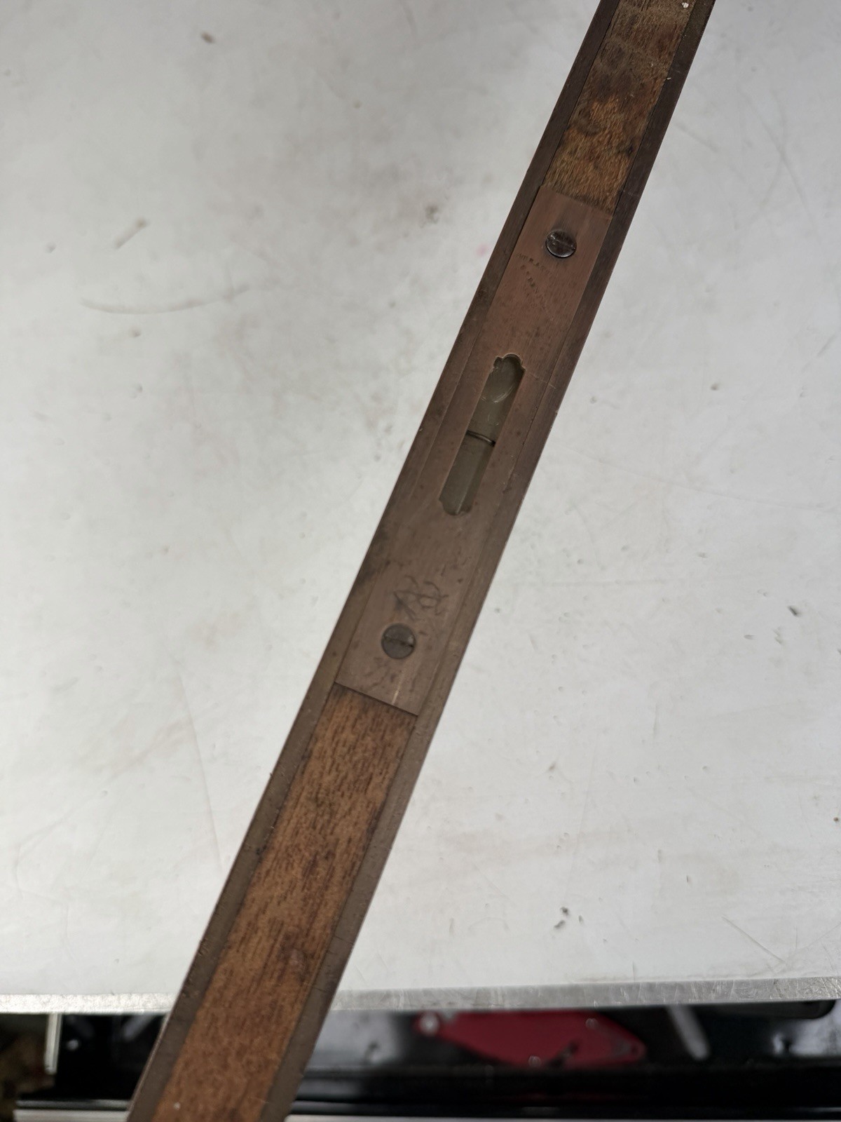Antique Stratton Brothers 24” Rosewood Brass Case Level Greenfield Mass Patented