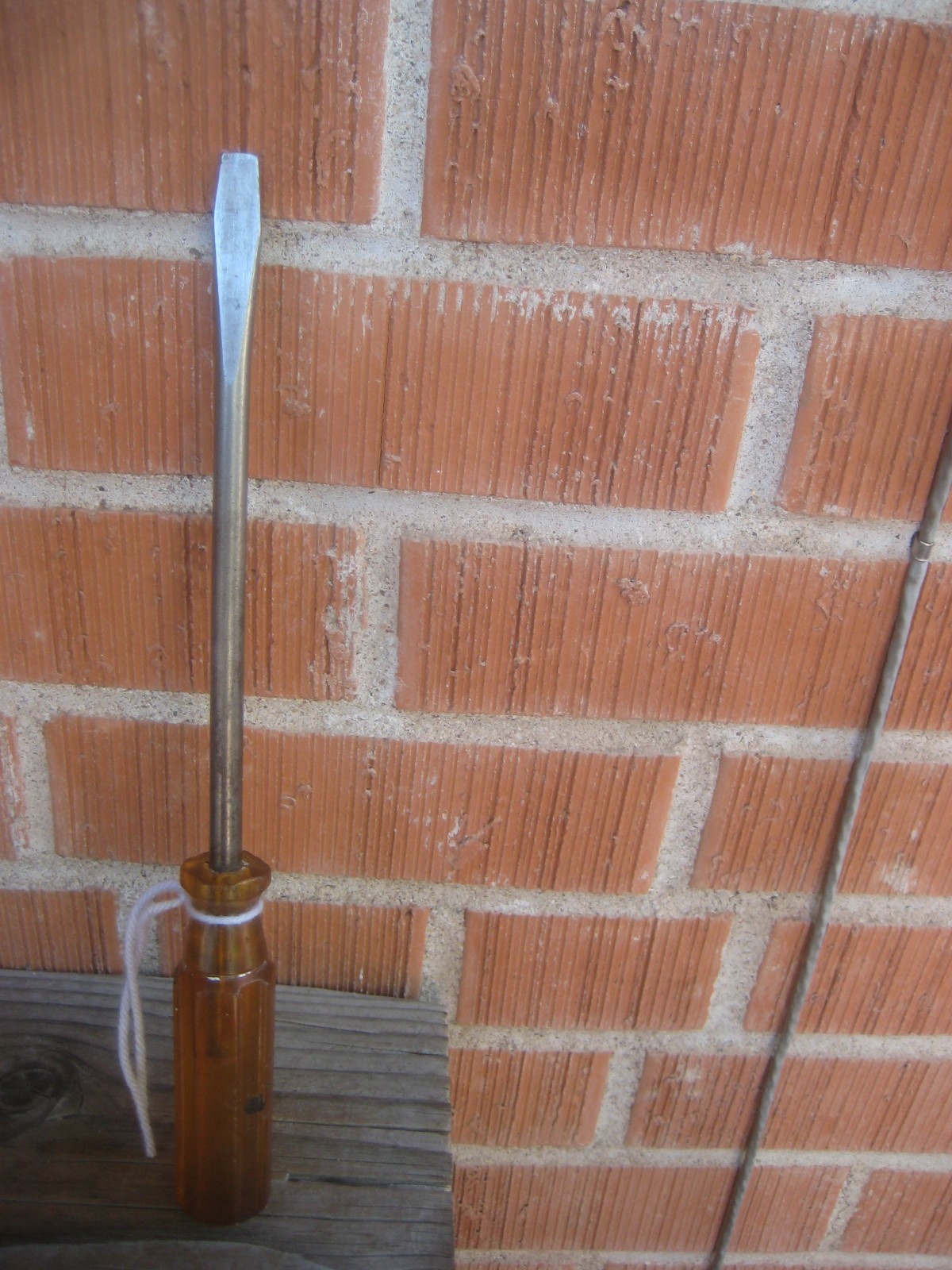 1960s Vintage 3/8″ Tip x 8″ Steel SNAP ON – PAR V * Slotted Screwdriver RG8 USA