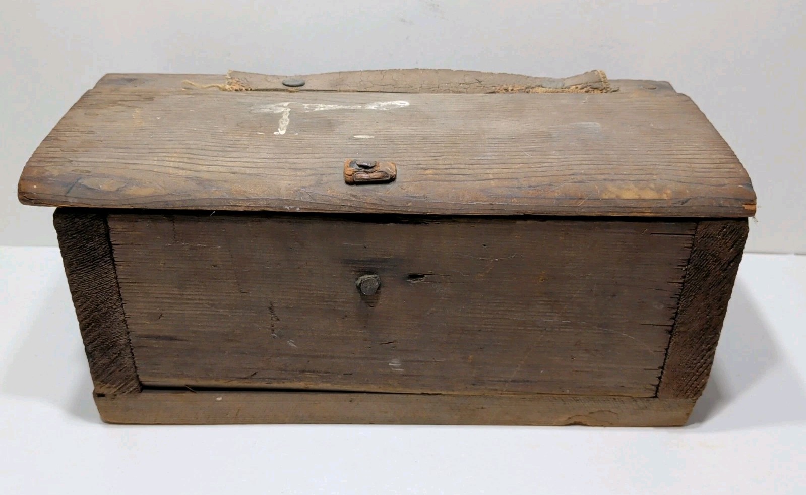 ✨ANTIQUE✨ RARE Primitive 19th/ 20th Century Wood Box / Chest Original Distressed
