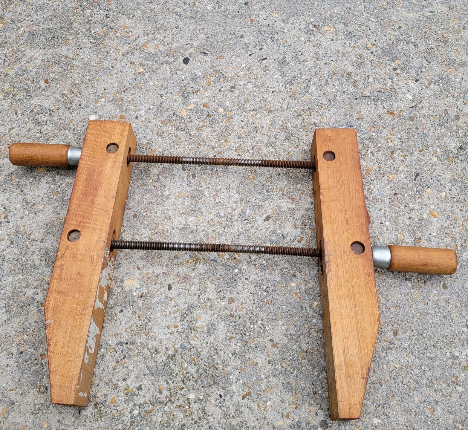 VTG Sears Craftsman Wooden Model 66639-10 Parallel Jaw Clamps