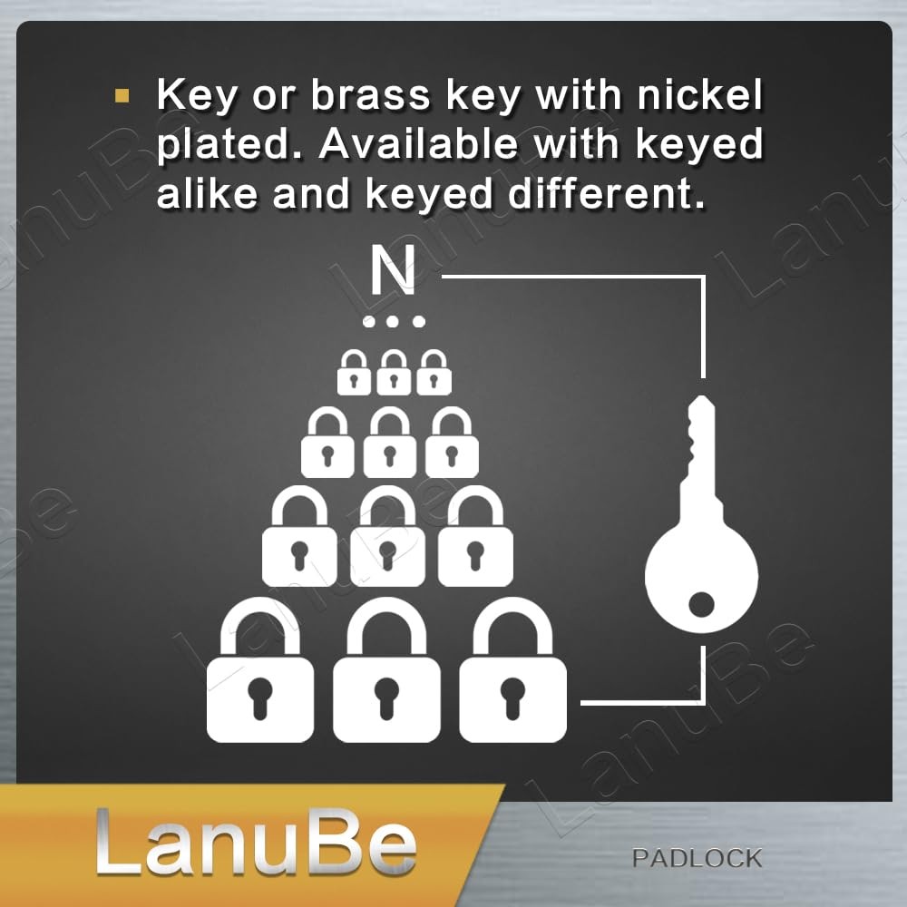Lock Laminated keyed Padlock (1-9/16″, 40mm), keyed Alike Locks, Normal Shack…