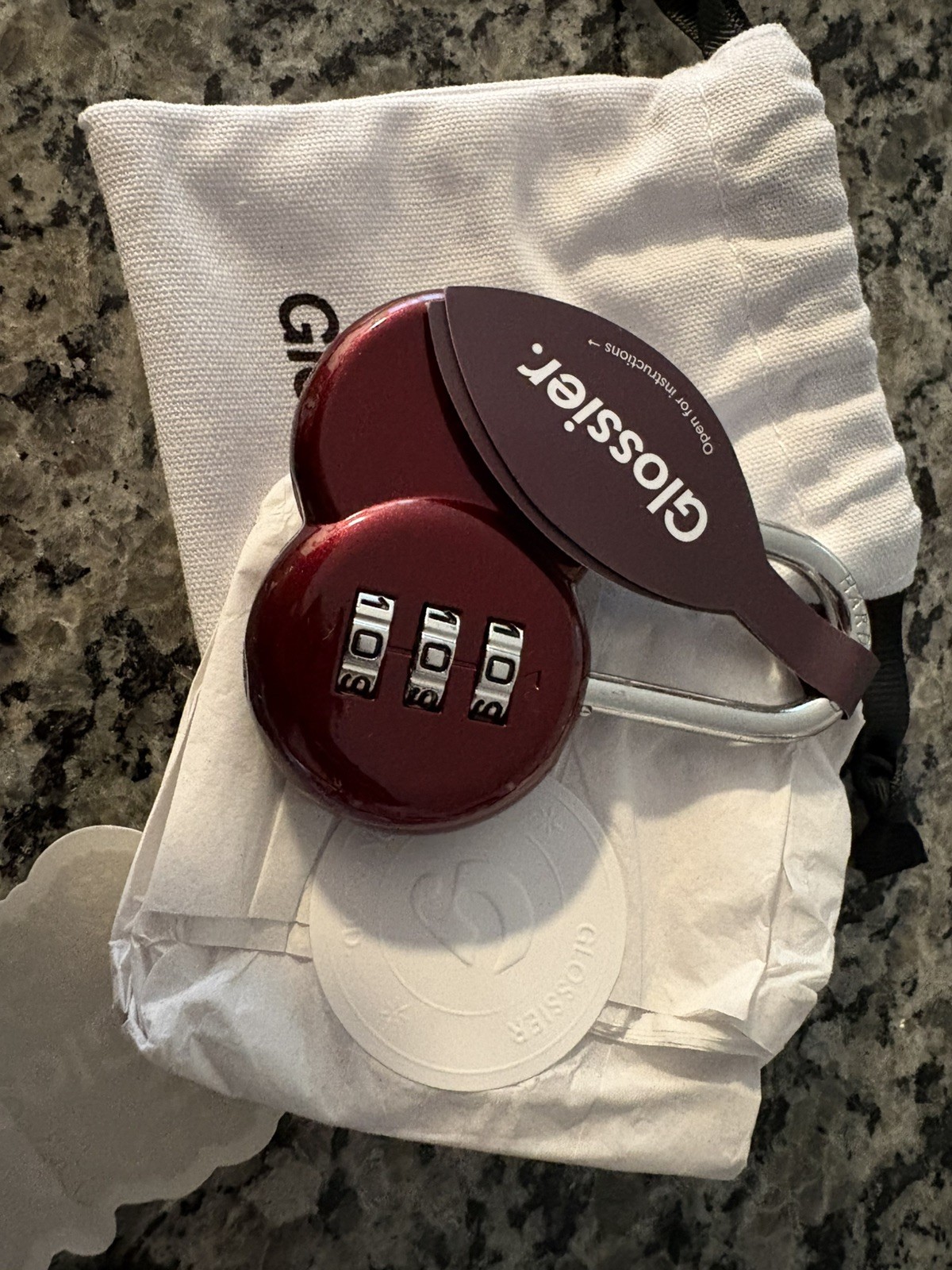 Glossier Black Cherry Padlock Limited Edition (IN HAND) (SHIPS NOW)✅