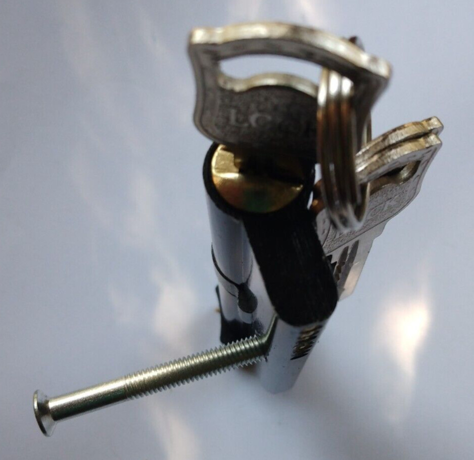 Set Single Opening Black Lock Cylinder With 3Keys