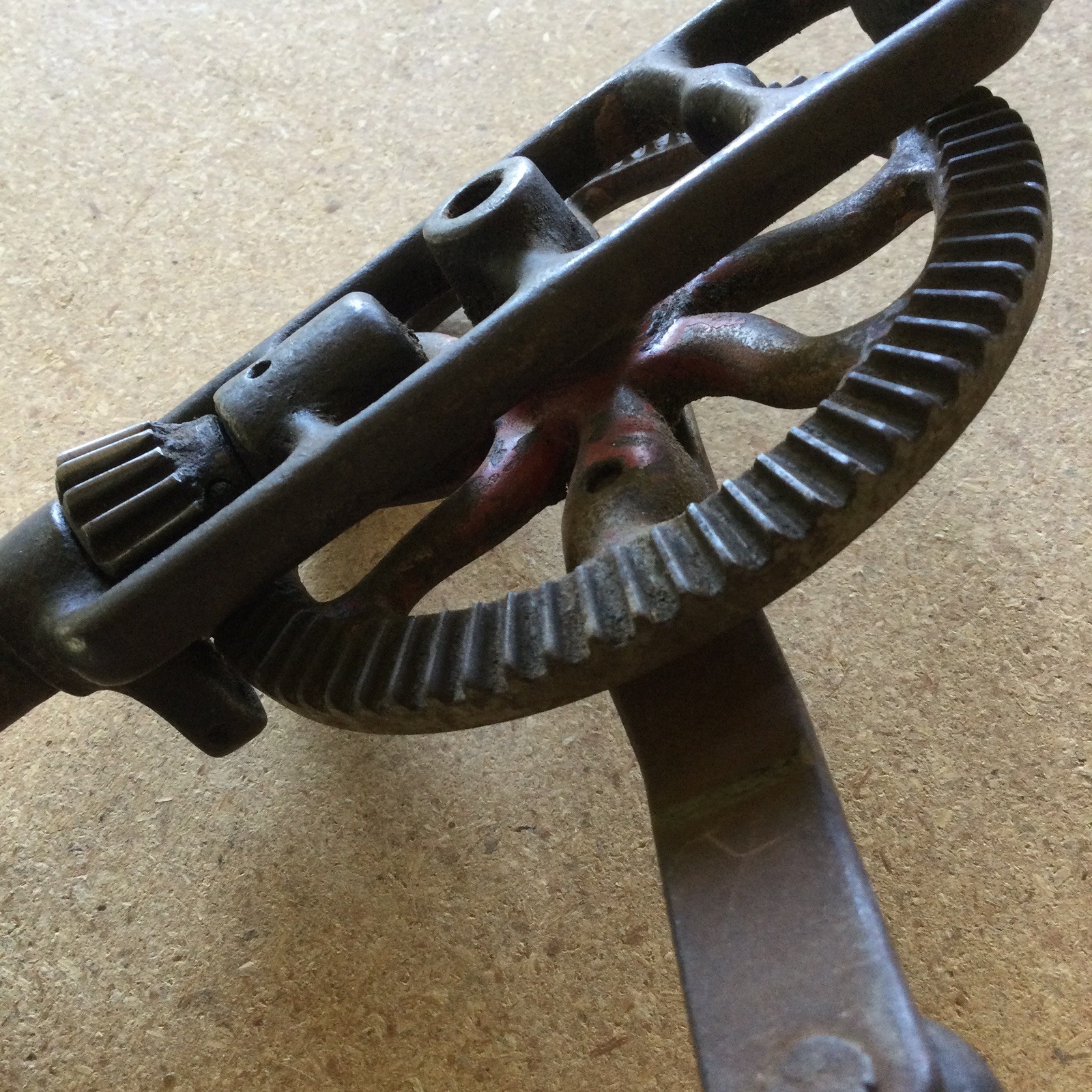 Vintage Millers Falls No. 2 Eggbeater Hand Drill with Bit Storage