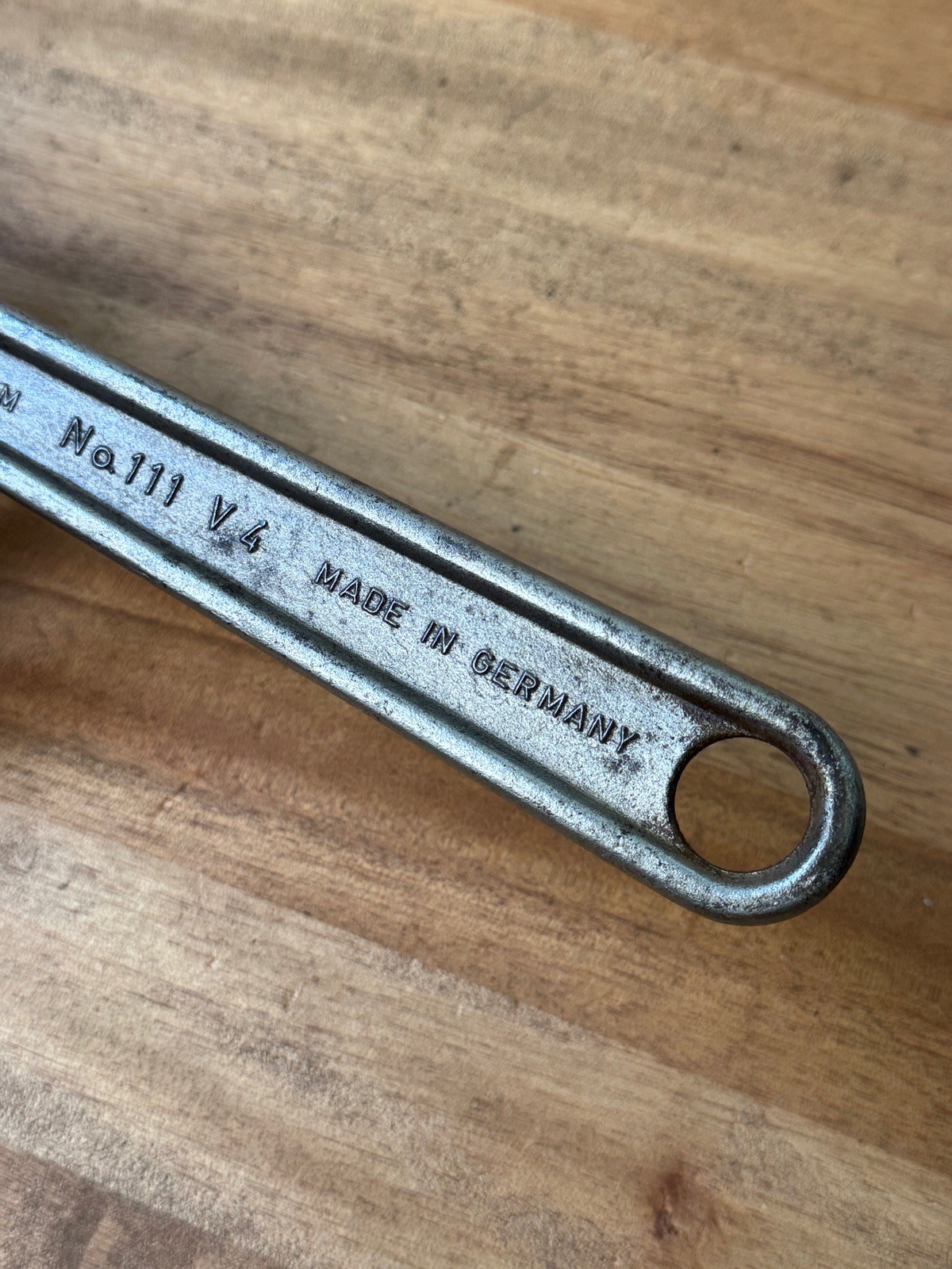 Vintage West-German BESSEY Patent No.111 V4 12-34mm 12″ Adjustable Wrench