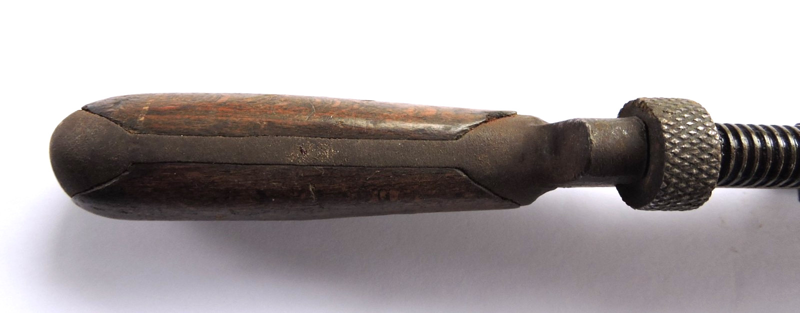 Antique H D Smith 8” Perfect Handle Monkey Wrench Wood Handle Pat. 1900 1901 vtg