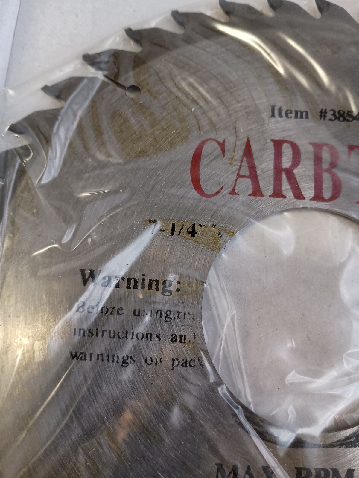 Diamond Blade CARBTIP 7-1/4” x 40T -5/8” Max RPM-7000 Industrial Quality