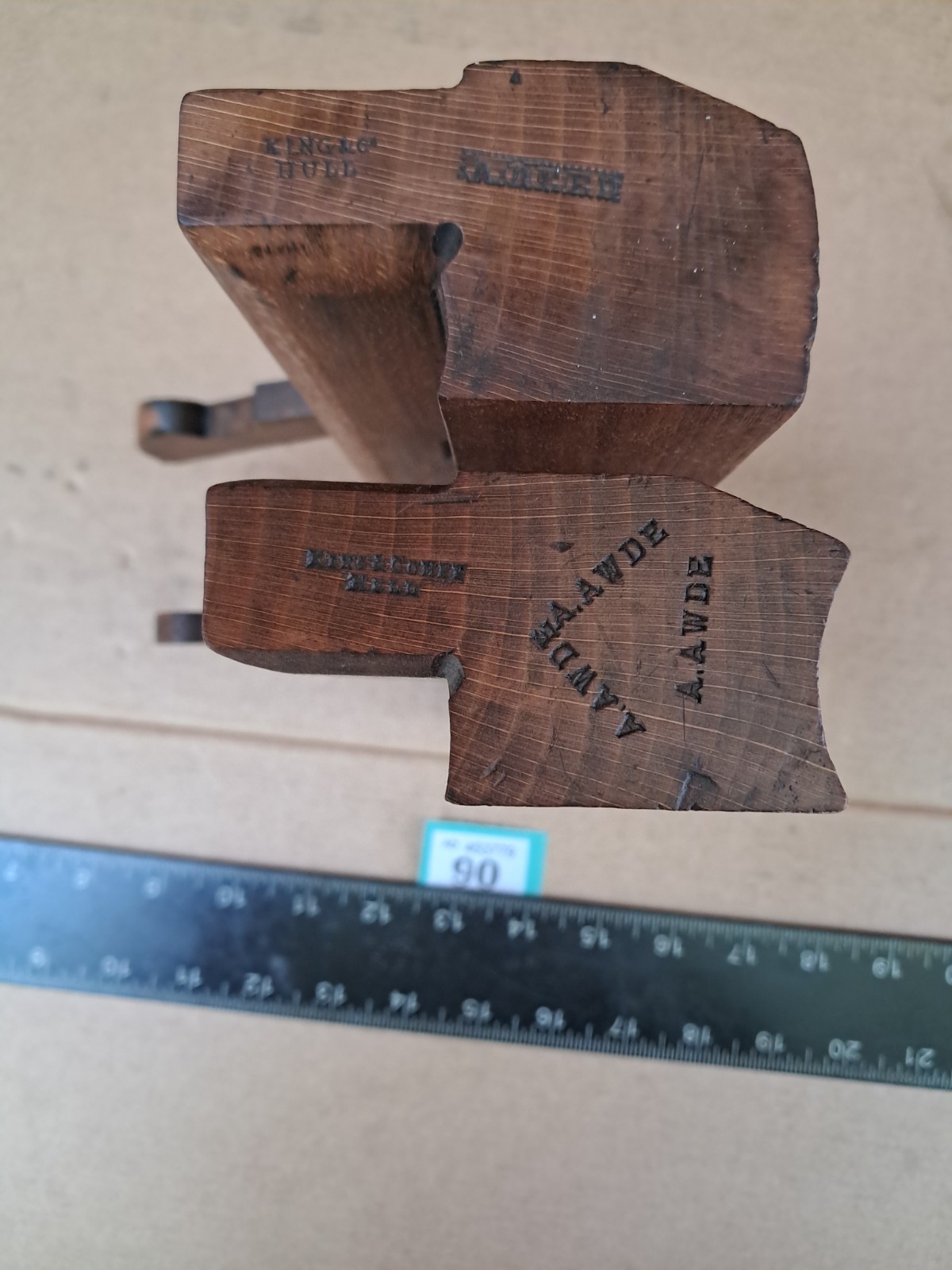 Set of Vintage Hollow & Round No 18 Moulding Planes by King & Co Hull Quality!!