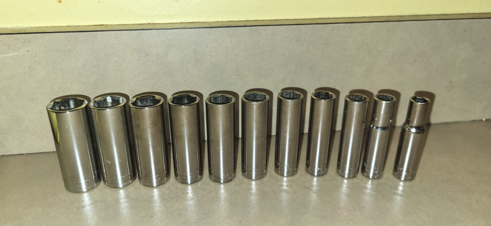 CRAFTSMAN METRIC 3/8″ Drive DEEP Socket Set – (11) Piece 6 Point G2 Series USA