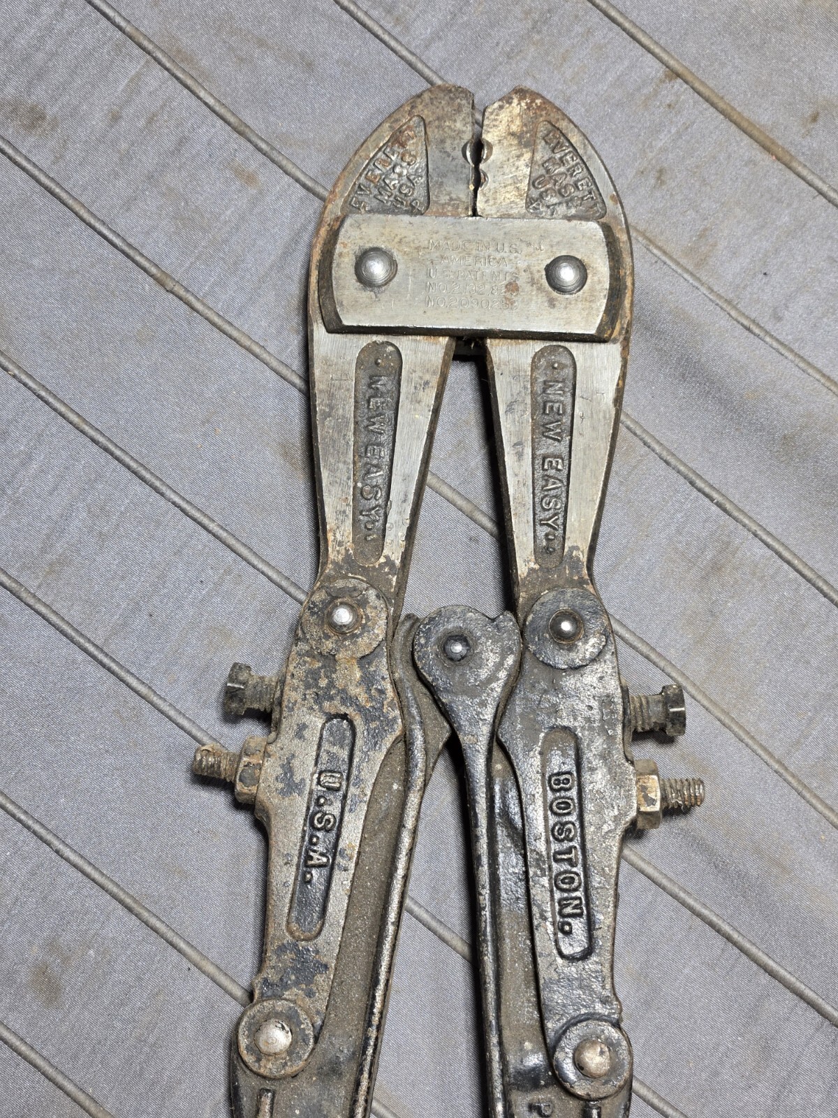1909 Antique H K Porter, HKP Small Bolt Cutter, Boston, Mass, USA, Old Tool.