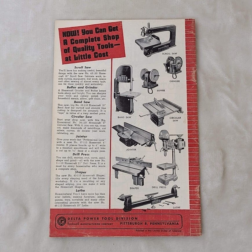 Vintage Delta Booklet 4562 Things to Make with Your Scroll Saw