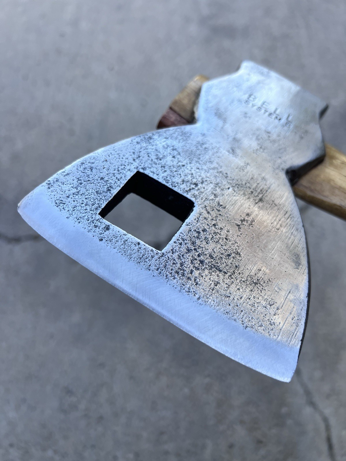 Bad-Axe Bell System B Linemen 3.9lb Axe, 15.5in Custom Handle, Mesquite Wedged