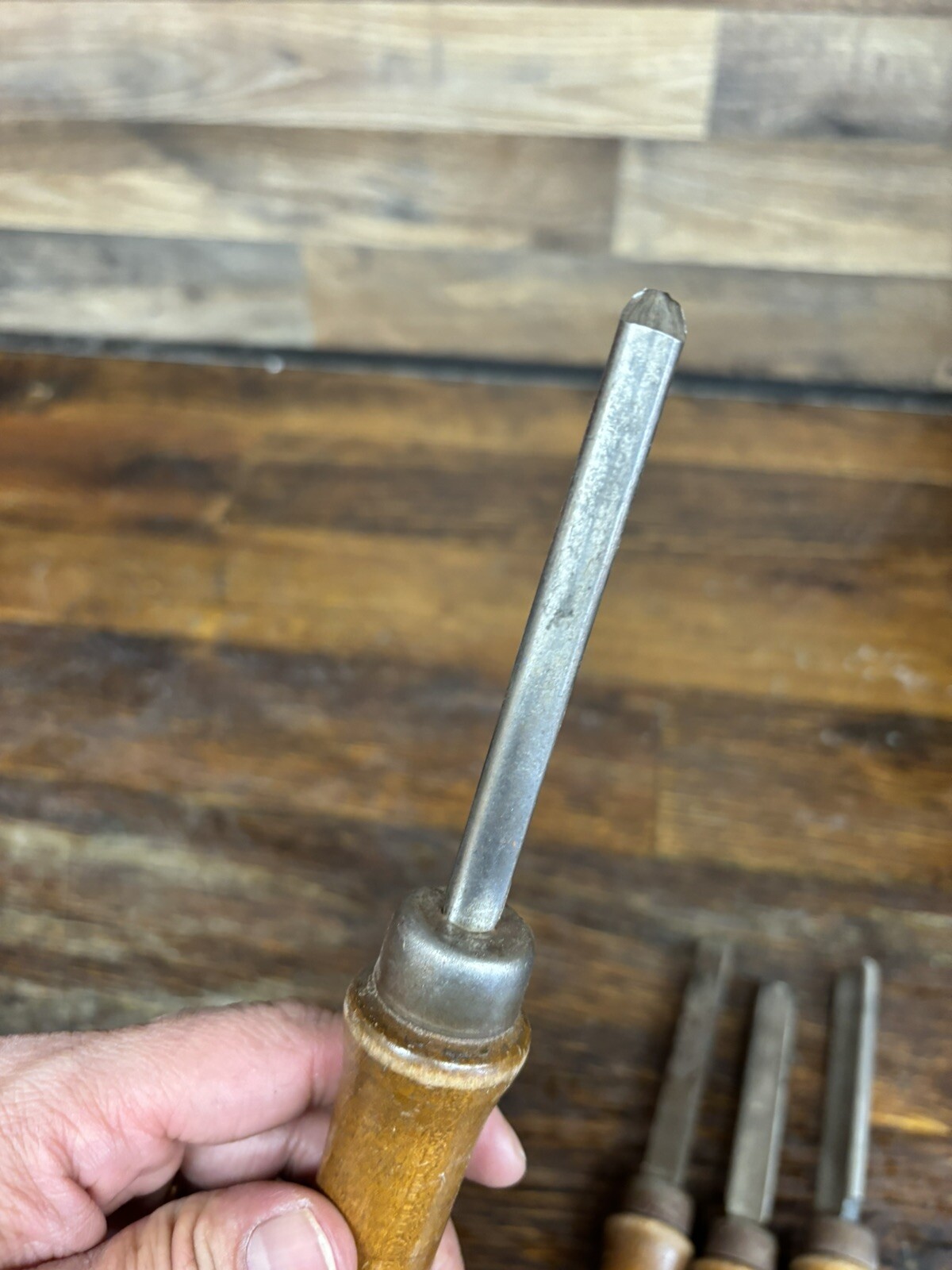 4 Craftsman Chisels Lathe Carving Tools. 2852, 2851, 2862 and Illegible model