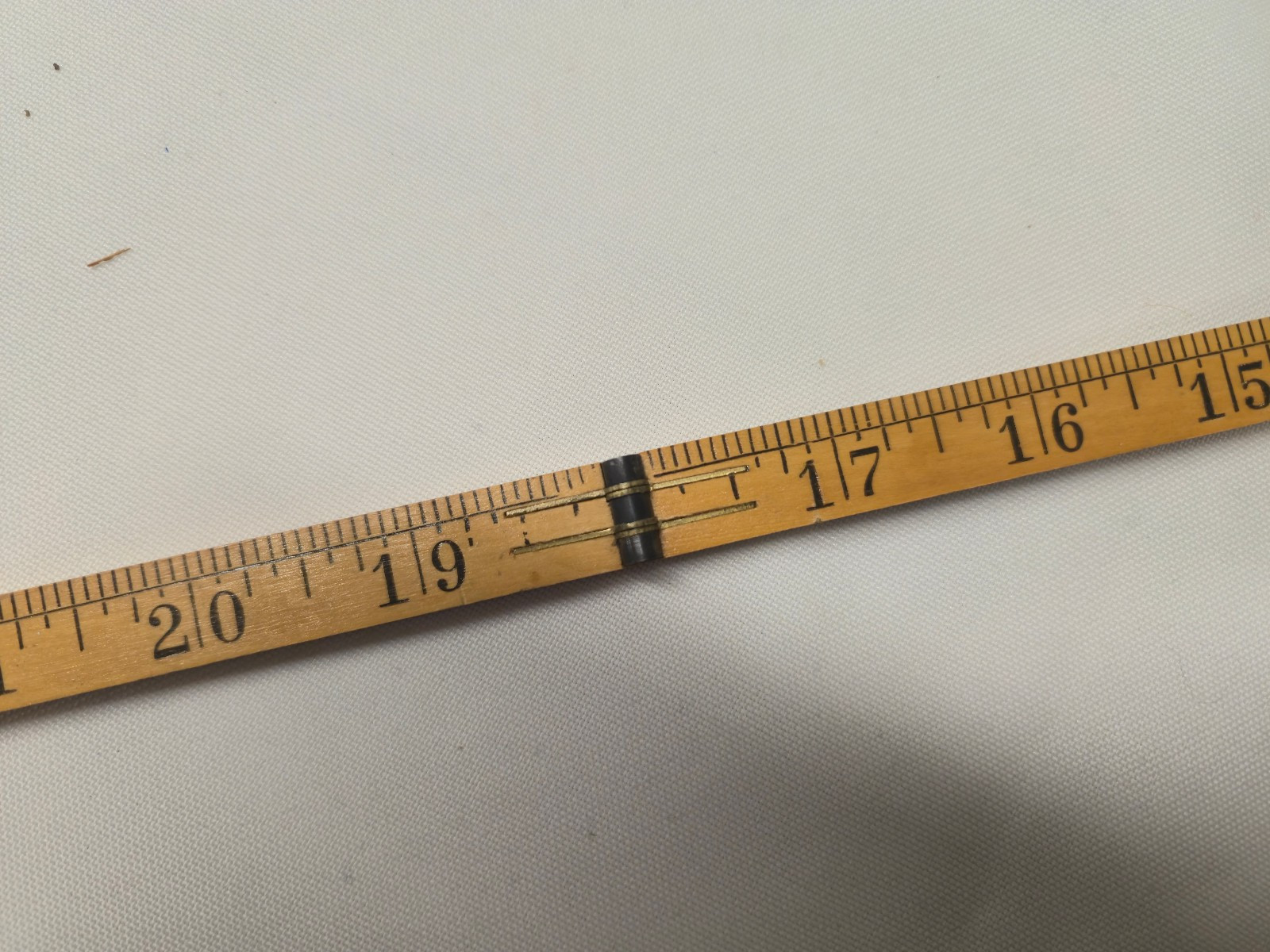 NOS Vintage STANLEY No. 68 24 Inch Boxwood & Brass Folding Ruler Rule USA