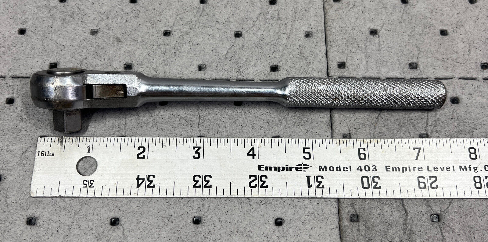 Vintage Thorsen Tools 77J-6 Reversible Ratchet 3/8″ Drive 7-1/2″ Long – USA!