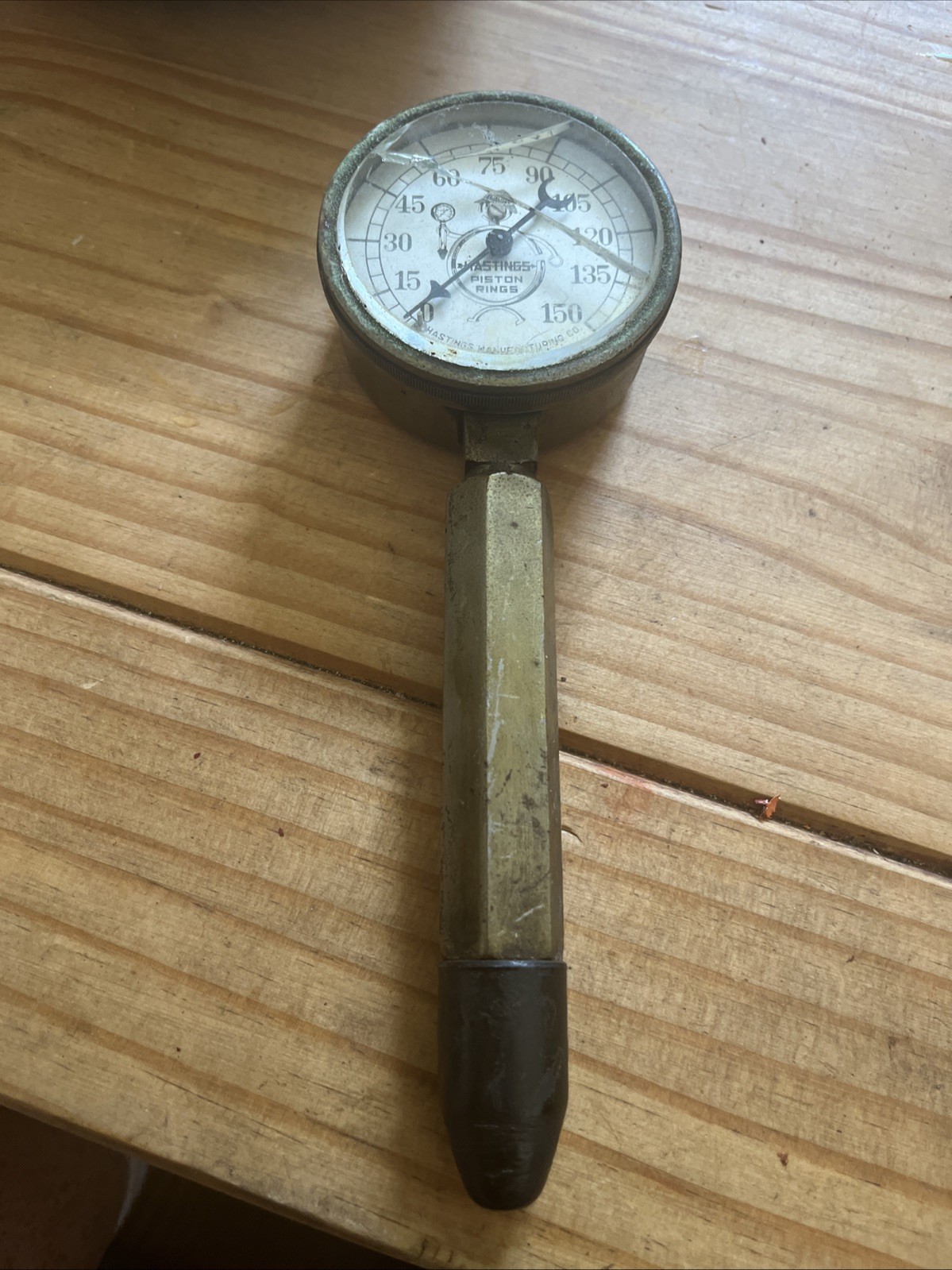 Antique Hastings Piston Rings Gauge 3″steampunk Industrial Brass