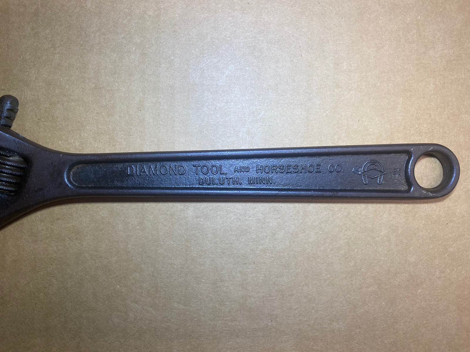 Vintage Diamond Tool and Horseshoe Co. 12″ Adj. Wrench Diamalloy 300-MM