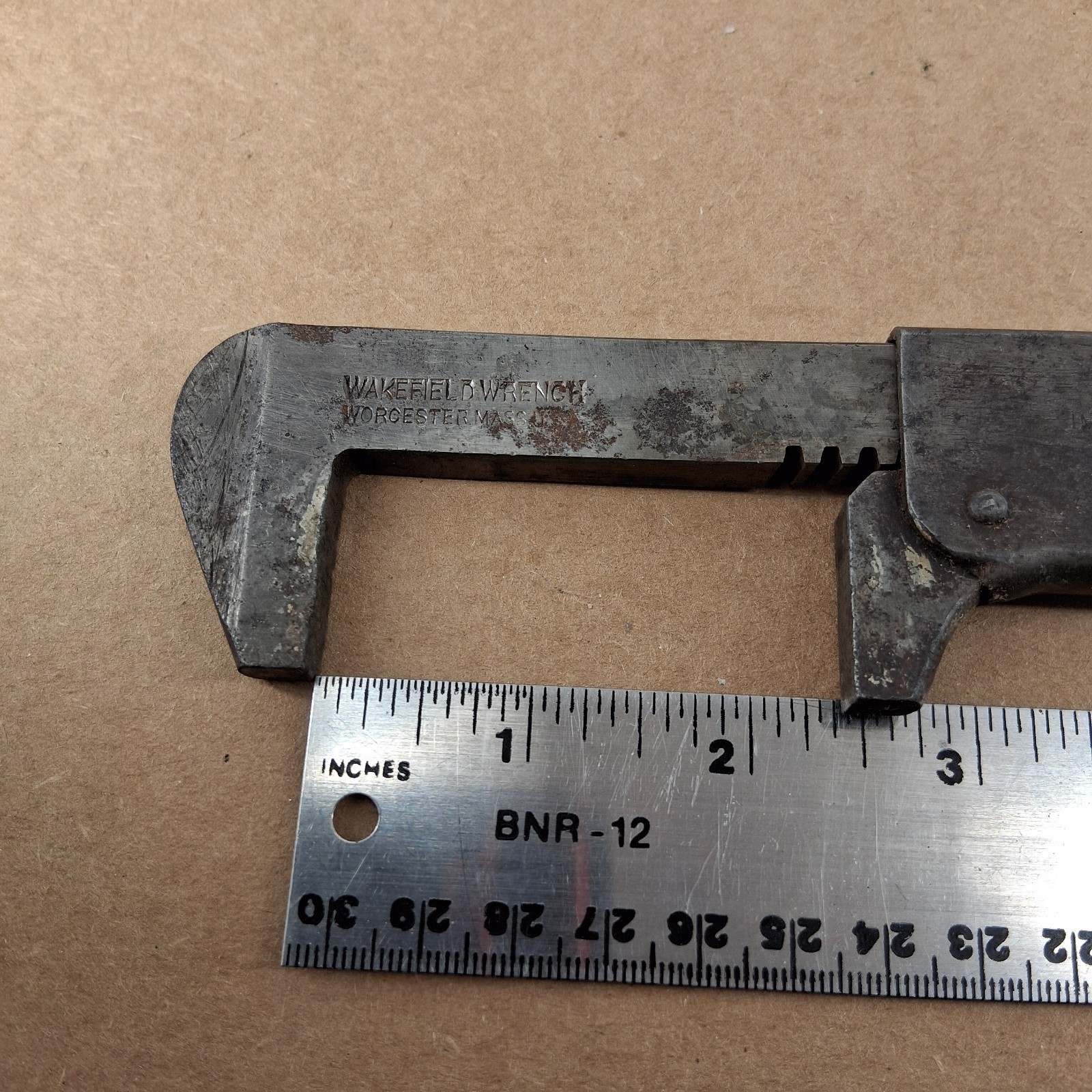 Vtg Wakefield Wrench Rare Pocket Size Worcester Mass -SEE PHOTOS -3U