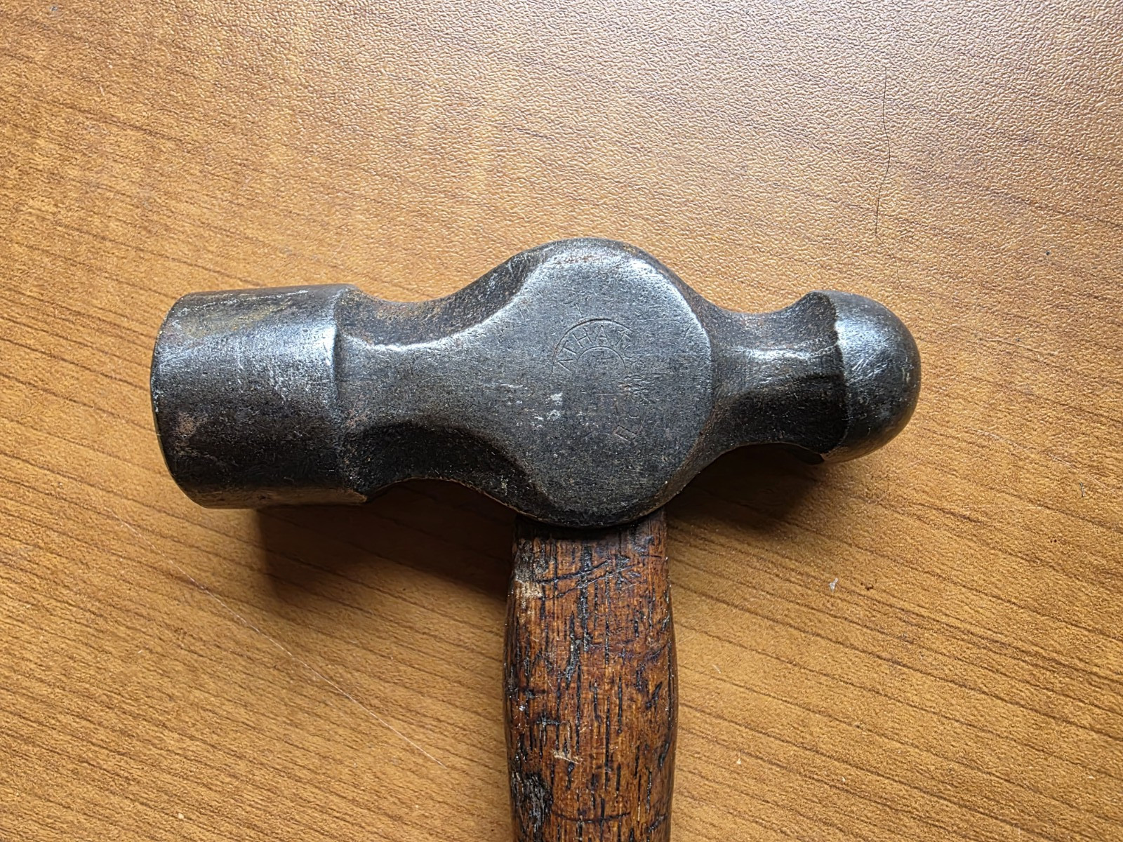ATHA Tool Co Vintage Ball Peen Hammer 10″ Handle 4 oz head Machinist VTG Tool