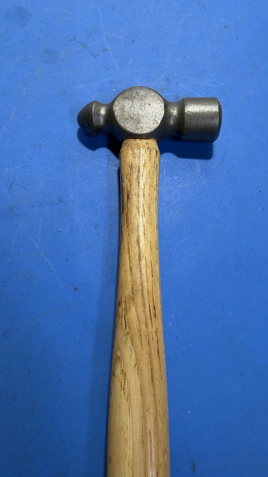 Plumb Vintage Ball Peen Hammer Wooden Handle USA 11 1/2” Long