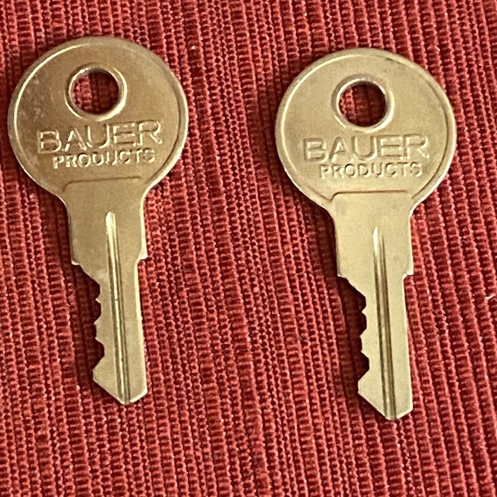 Original BAUER T1336 Keys Set Of Two Lightly Used