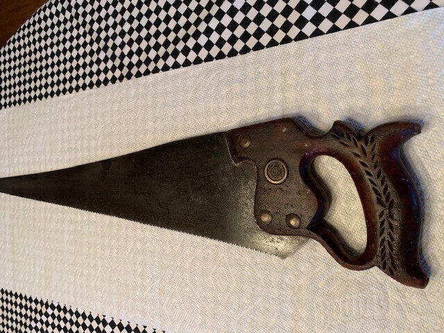 Antique DISSTON ACME 120 Panel SAW – 20″ Blade WARRANTED