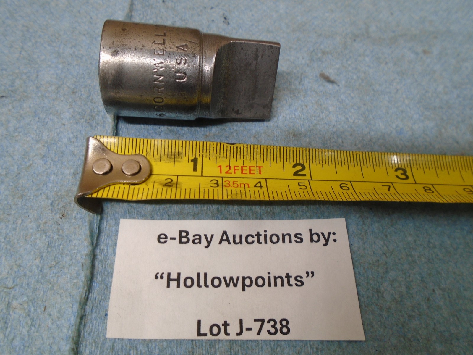 Cornwell DL2 vintage 1/2″ Drive Drag Link Socket 3/4″ Wide Blade Tip J738