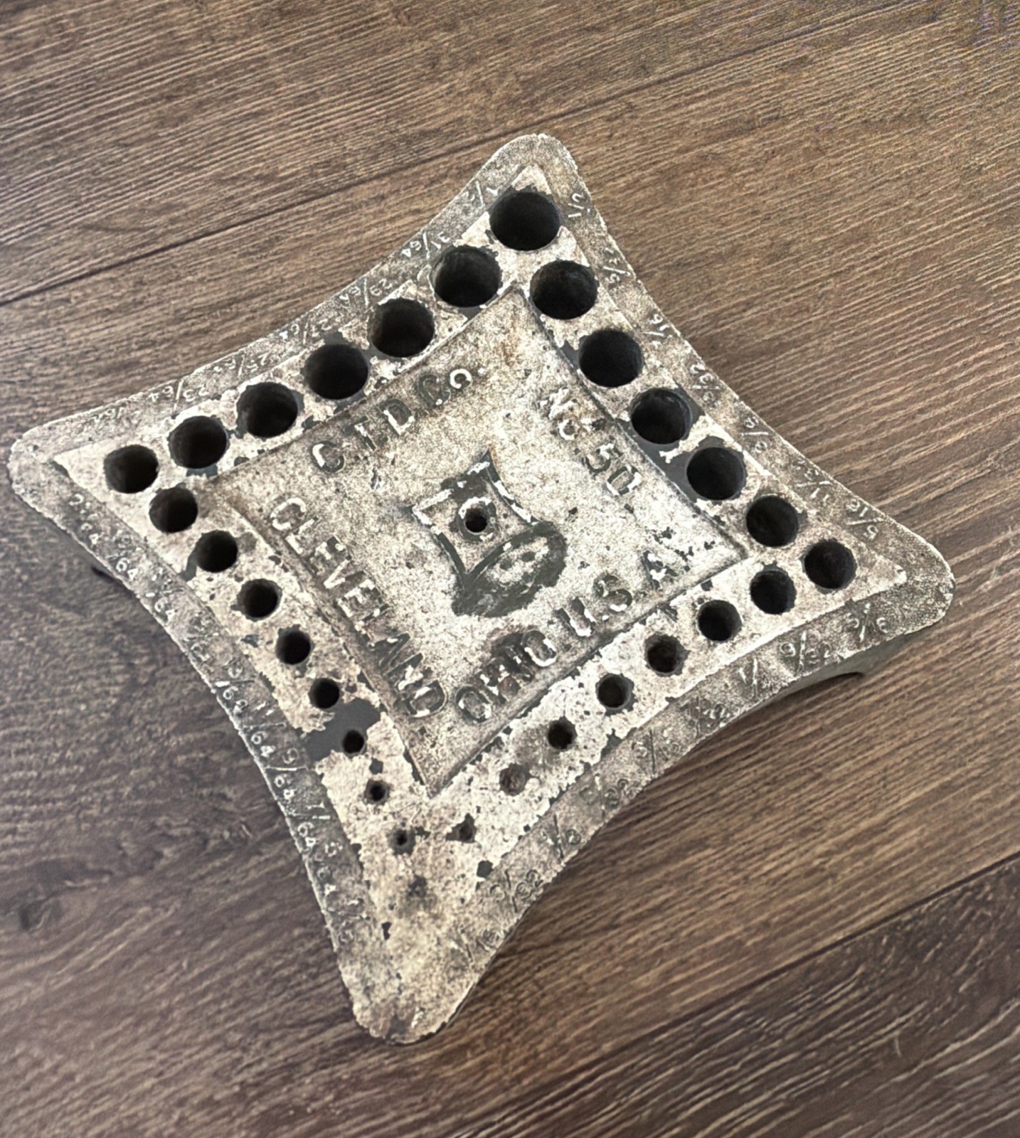 Cleveland C.T.D. Co No 50 Twist Drill Bit Holder Index Ohio USA Free Ship.